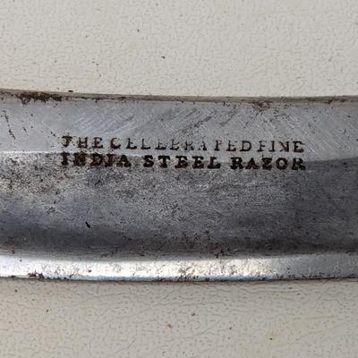 Vintage Straight Razor Celebrated Fine India Steel