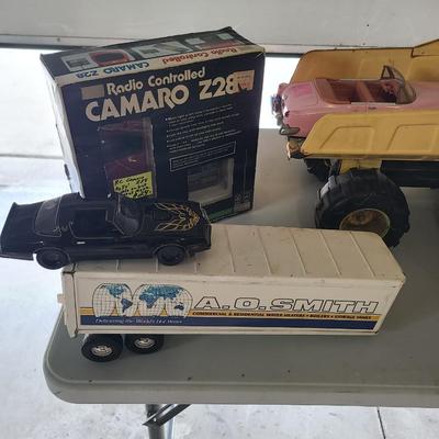 Sale Photo Thumbnail #32: Will receive everything pictured as is. 

Firetruck and Yellow Loader are both Tonka.
