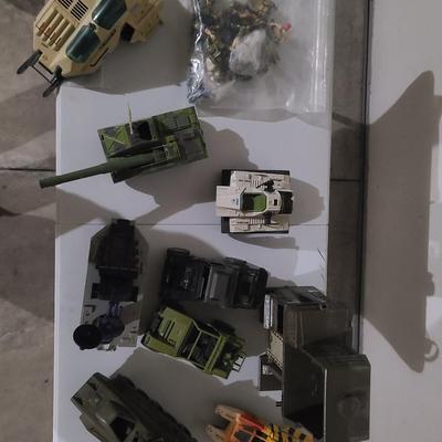 Sale Photo Thumbnail #43: Different GI Joe vehicles and characters. The lot will ship as is with everything pictured included.