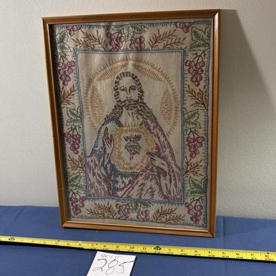 Vintage Embroidered Jesus