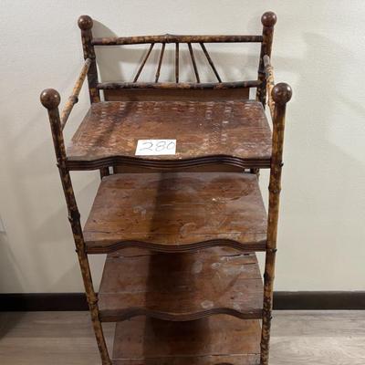Vintage Bamboo Shelf