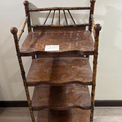 Vintage Bamboo Shelf