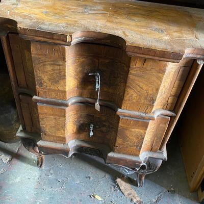 Antique Italian Walnut Comodini