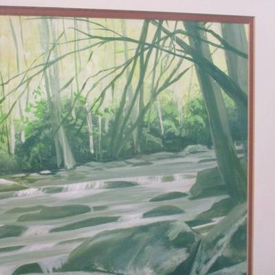 Smokey Mountain River Art Hornbuckle 48" x 29 3/4"