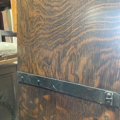 Antique Globe Leaded Cabinet Barrister Bookcase