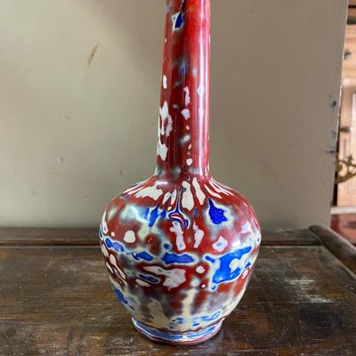 Lava style Cloisonne bud vase