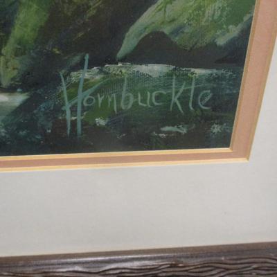 Smokey Mountain River Mingo Falls Art Hornbuckle 23 3/4" x 36"