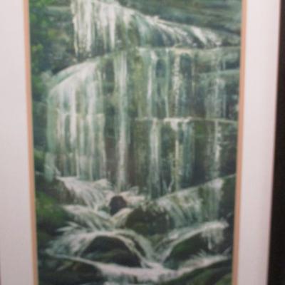 Smokey Mountain River Mingo Falls Art Hornbuckle 23 3/4" x 36"