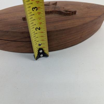 3D Wooden Trinket Box Approx 9 1/2" x 3 1/2"
