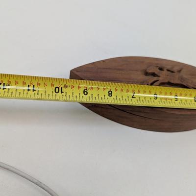 3D Wooden Trinket Box Approx 9 1/2" x 3 1/2"