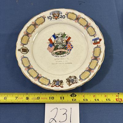 Lou Hauck 1919 Plate