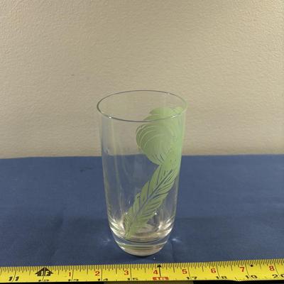 MCM Feather Drinking Glass