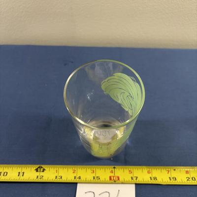 MCM Feather Drinking Glass