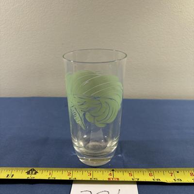 MCM Feather Drinking Glass