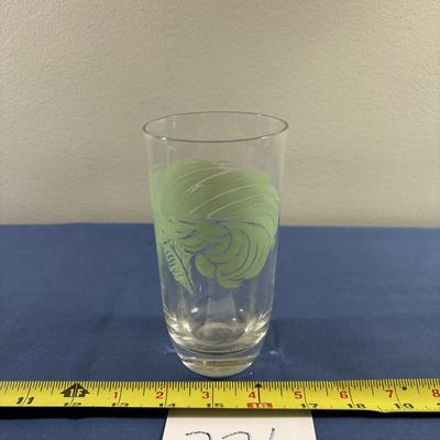 MCM Feather Drinking Glass