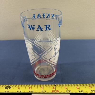 Civil War Centennial Vintage Drinking Glass