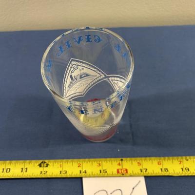 Civil War Centennial Vintage Drinking Glass
