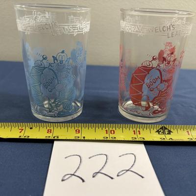 Vintage 1953 Howdy Doody Jelly Glasses