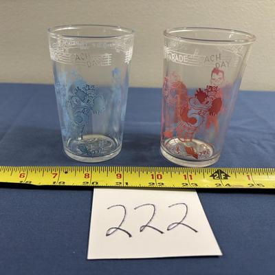 Vintage 1953 Howdy Doody Jelly Glasses