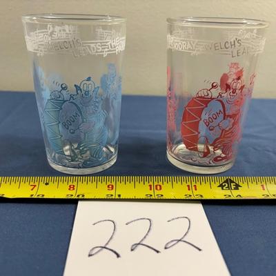 Vintage 1953 Howdy Doody Jelly Glasses