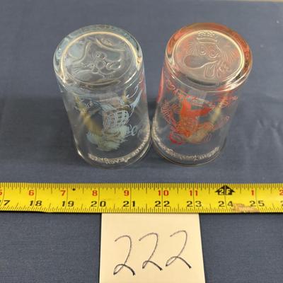 Vintage 1953 Howdy Doody Jelly Glasses