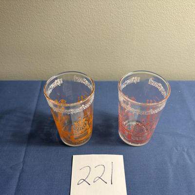 Vintage 1953 Howdy Doody Jelly Glasses