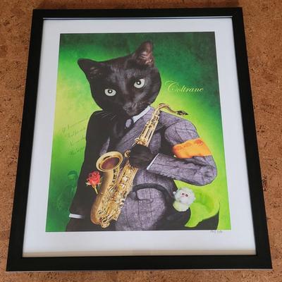 Daryl Slaton "Max" and "Coltrane" Pencil Signed Prints (BD-EL)