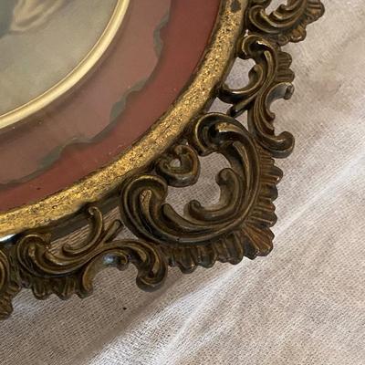 Framed Ave Maria, Glass Dome Cover