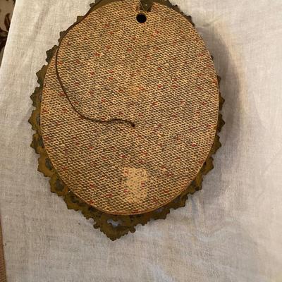 Framed Ave Maria, Glass Dome Cover