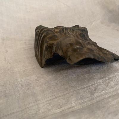 Figural Cast Iron Embossed Cherub