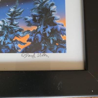 Daryl Slaton "NC Santa" Pencil Signed Framed Print (BD-EL)