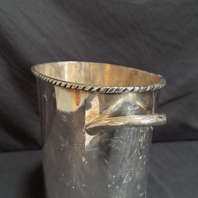 Christofle Champagne Flutes and Pottery Barn Ice Bucket (LR-DZ)