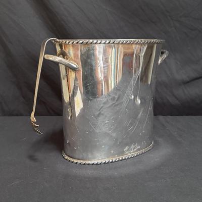 Christofle Champagne Flutes and Pottery Barn Ice Bucket (LR-DZ)
