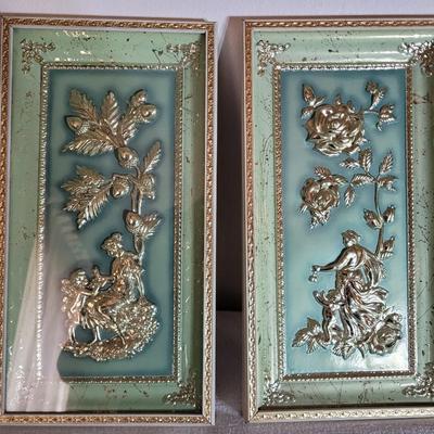 Autumn and summer metal craft wall art