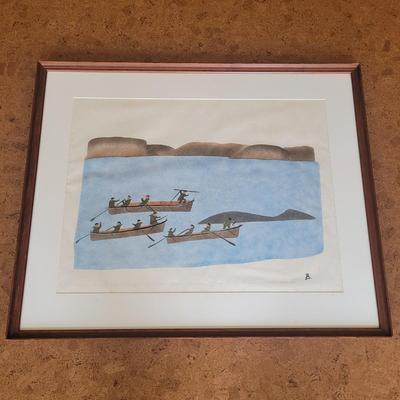 "Whale Hunting Near Nassaujak" by Tommy Eevik/ J. Akulukjuk (BD-EL)