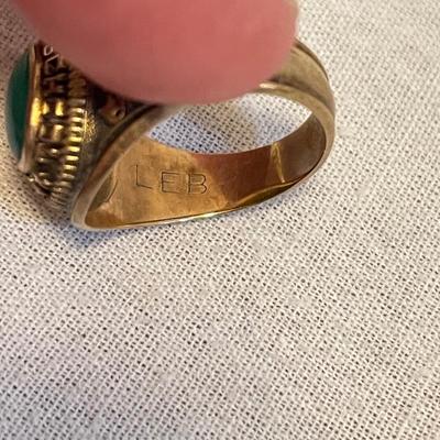 10K 1964 Josten Class Ring, 14K Band & Freshwater Pearl (K-SS)