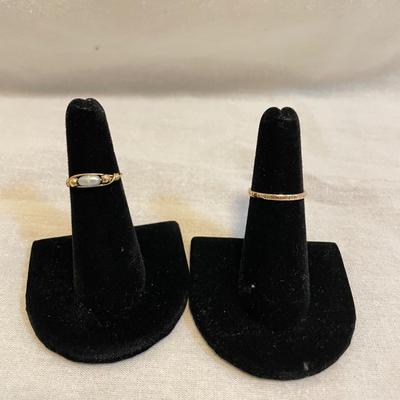 10K 1964 Josten Class Ring, 14K Band & Freshwater Pearl (K-SS)