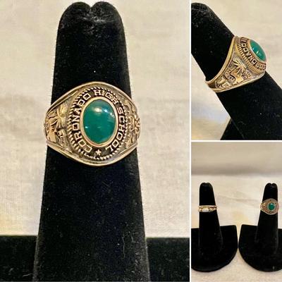 10K 1964 Josten Class Ring, 14K Band & Freshwater Pearl (K-SS)