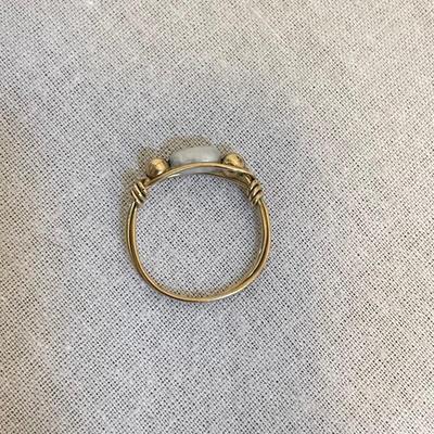 10K 1964 Josten Class Ring, 14K Band & Freshwater Pearl (K-SS)