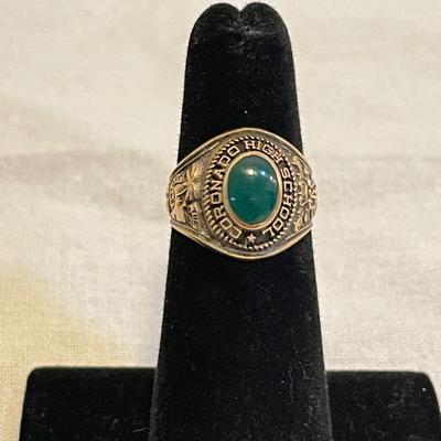 10K 1964 Josten Class Ring, 14K Band & Freshwater Pearl (K-SS)