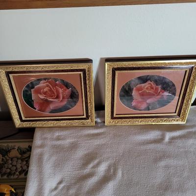 Rose art, solid frames