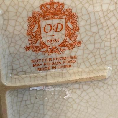 Pink glazed case with handle