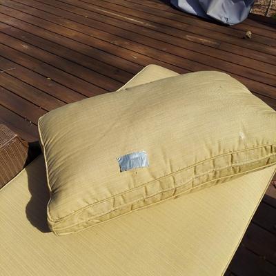 Two Lloyd Flanders Faux Rattan Wicker Loungers (D-BBL)