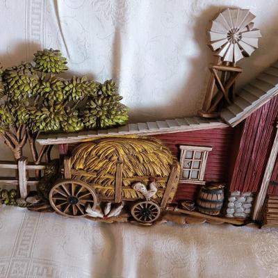 Barn scene wall art