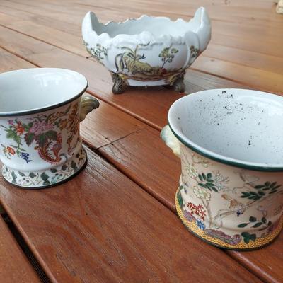 Chinese Famille Style Porcelain Pots (D-BBL)