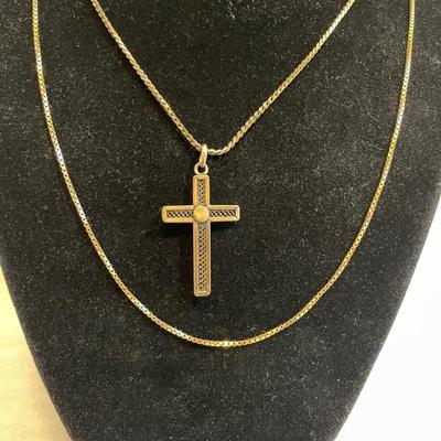 Mano Figa Pendant, Jade Heart and 14K Chain (K-SS)