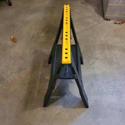 Sawhorses and Push Broom (G-EL)