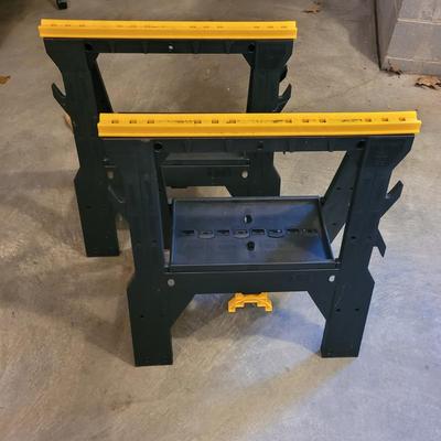 Sawhorses and Push Broom (G-EL)