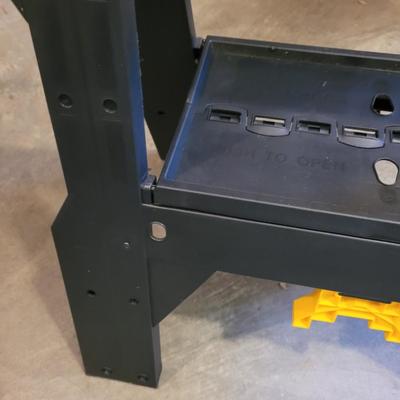 Sawhorses and Push Broom (G-EL)