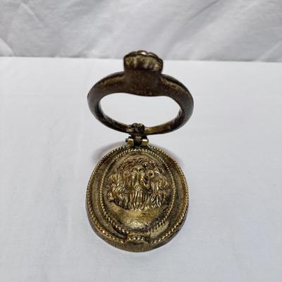 Grand Brass Lion Head Door Knocker (LR-DZ)